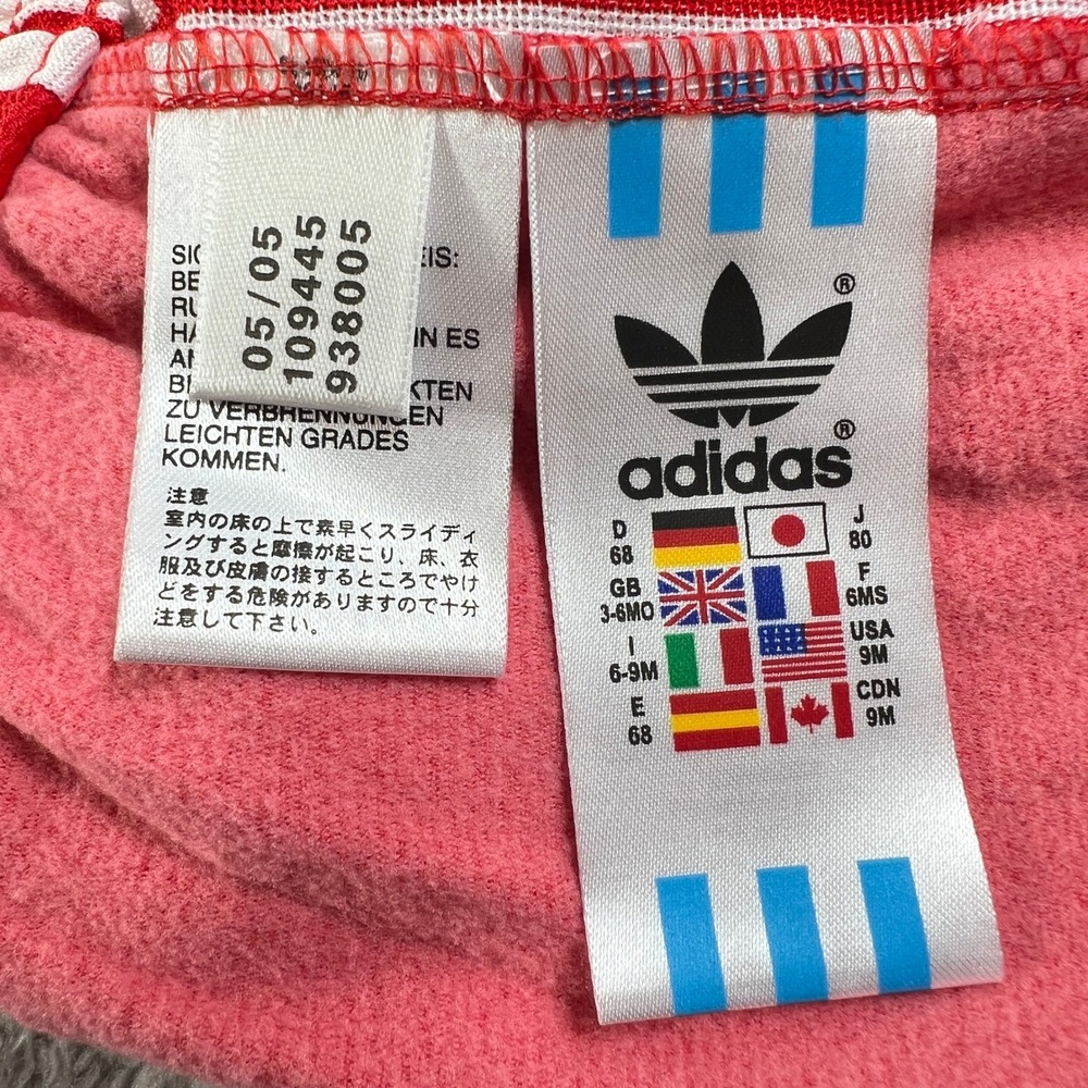 Adidas Track Suit Kids 9M Red Disney Goofy Superstar Jacket Pants Set Vintage - Picture 15 of 16